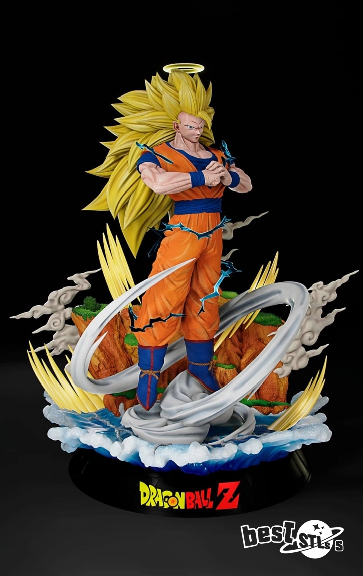 Son Goku SSJ2 & SSJ3 STL – Dragon Ball Z 3D Print Model