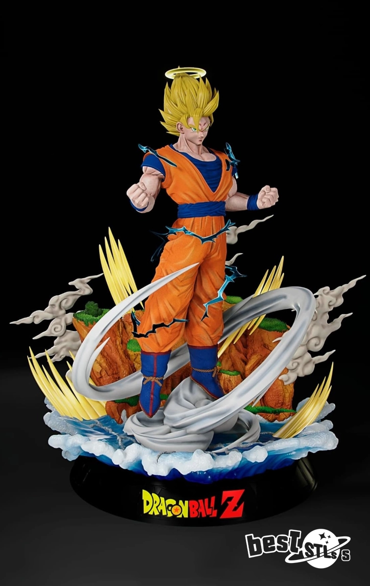 Son Goku SSJ2 & SSJ3 STL – Dragon Ball Z 3D Print Model