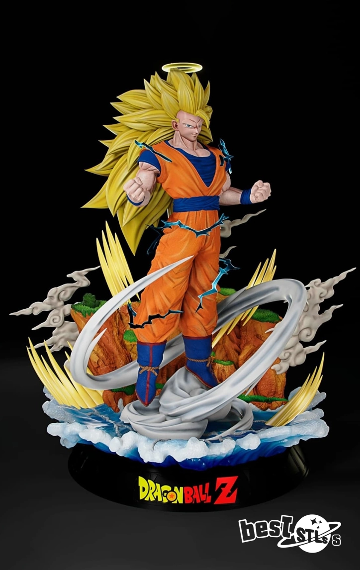 Son Goku SSJ2 & SSJ3 STL – Dragon Ball Z 3D Print Model