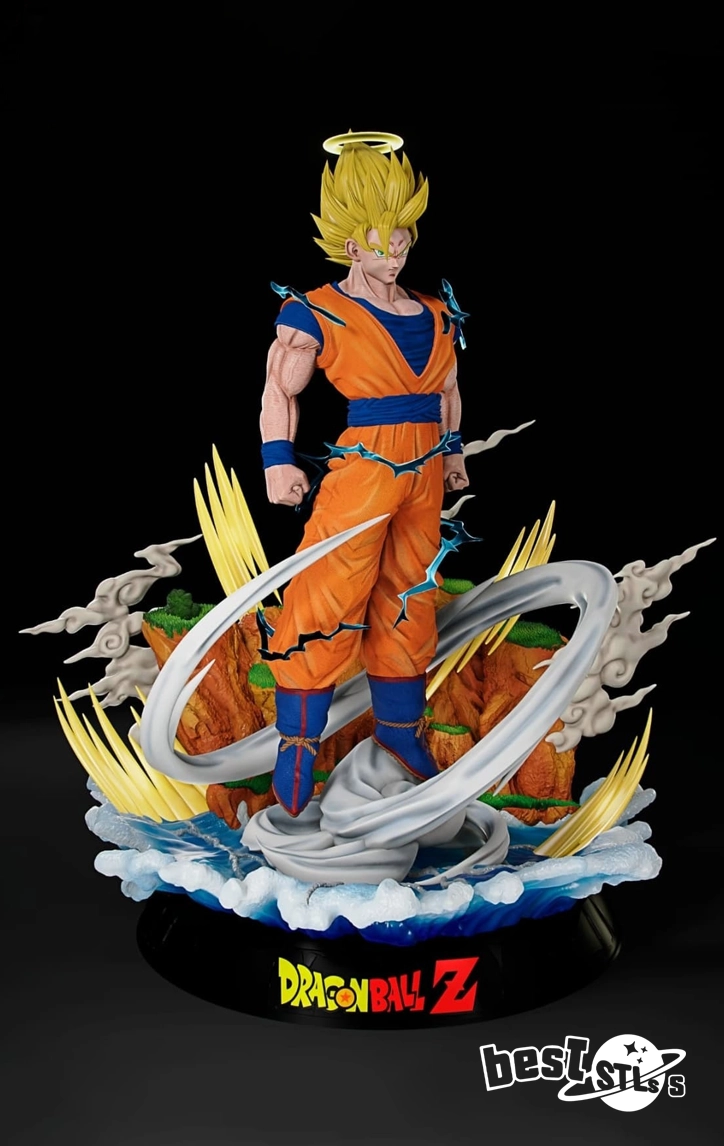 Son Goku SSJ2 & SSJ3 STL – Dragon Ball Z 3D Print Model