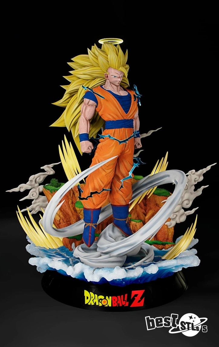 Son Goku SSJ2 & SSJ3 STL – Dragon Ball Z 3D Print Model