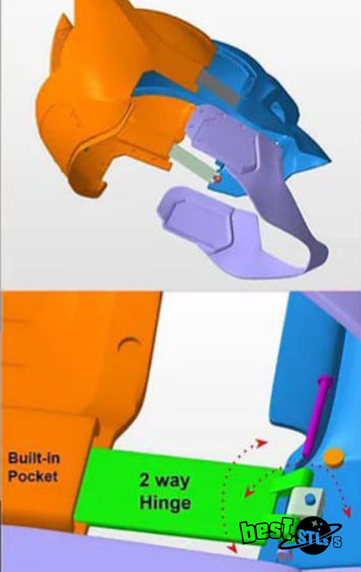 Ben Affleck Batman Helmet STL DC 3D Print Model - Image 2