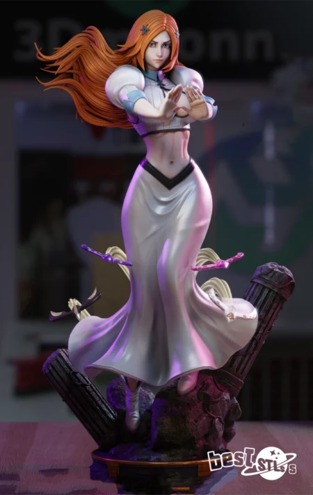 Orihime NSFW STL Bleach 3D Print Model for Anime Collectors