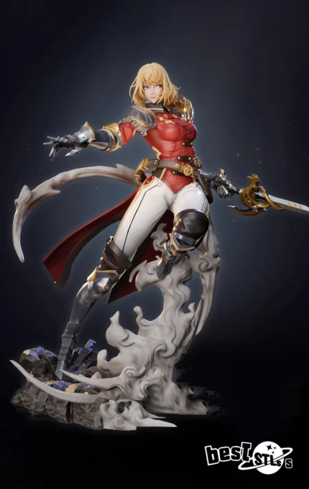 Cha Hae-In STL Solo Leveling 3D Print Model for Anime Collectors