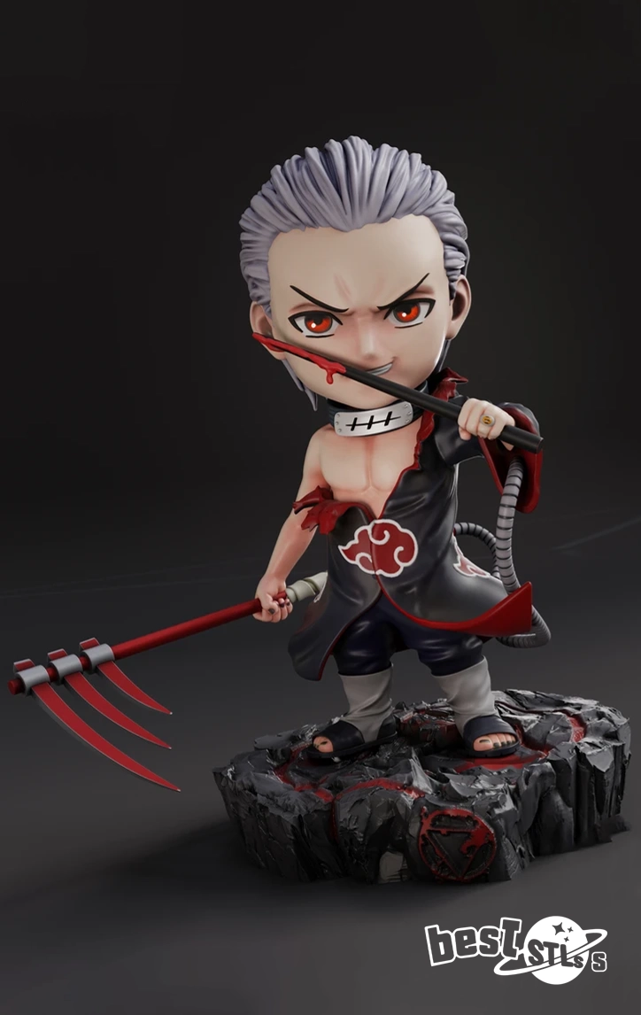 Chibi Hidan STL Naruto 3D Print Model
