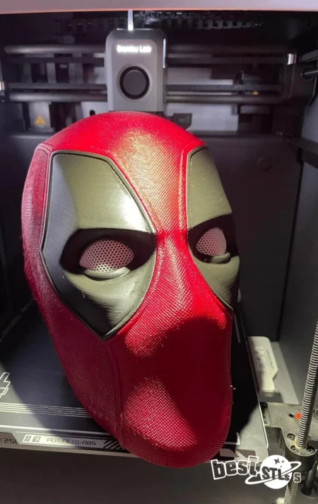Best Deadpool Helmet STL Marvel 3D Print File Cosplay & Display Prop