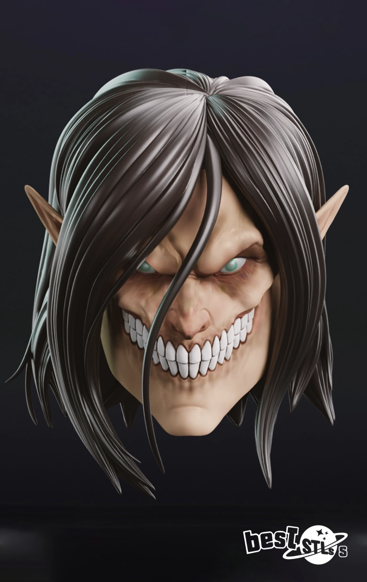 Eren Attack Titan Helmet STL