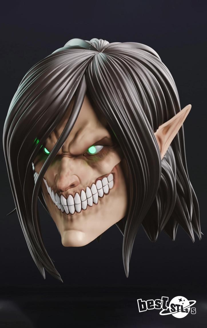 Eren Attack Titan Helmet STL