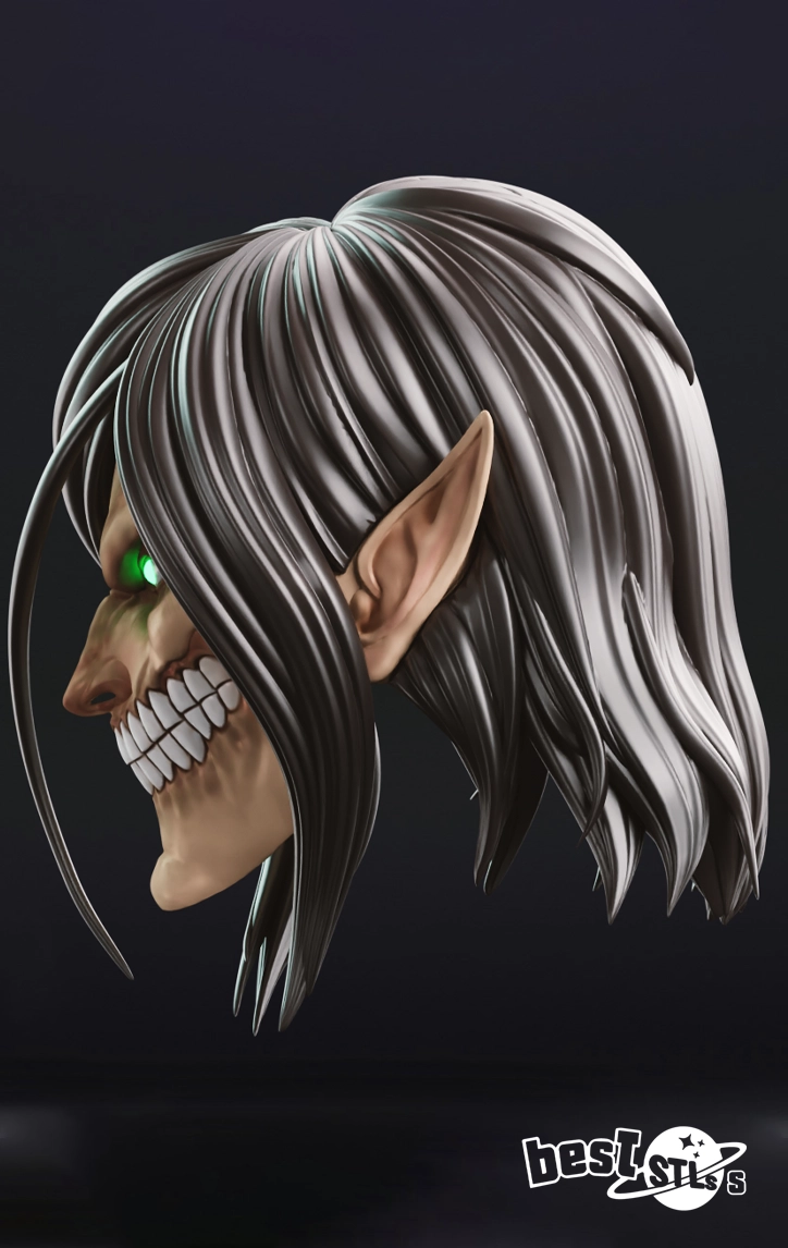 Eren Attack Titan Helmet STL