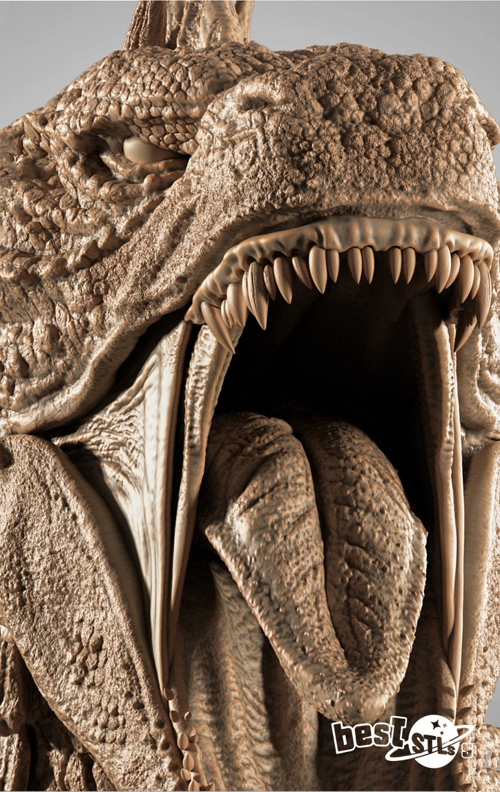 Godzilla Portrait Bust 3D Print Model