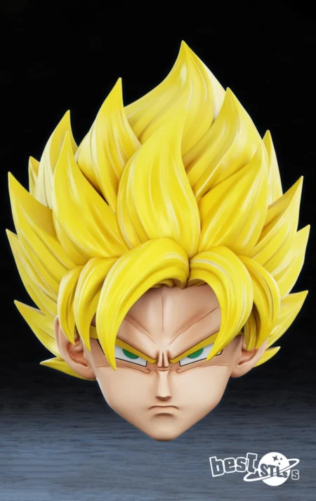 Goku SSJ Helmet STL