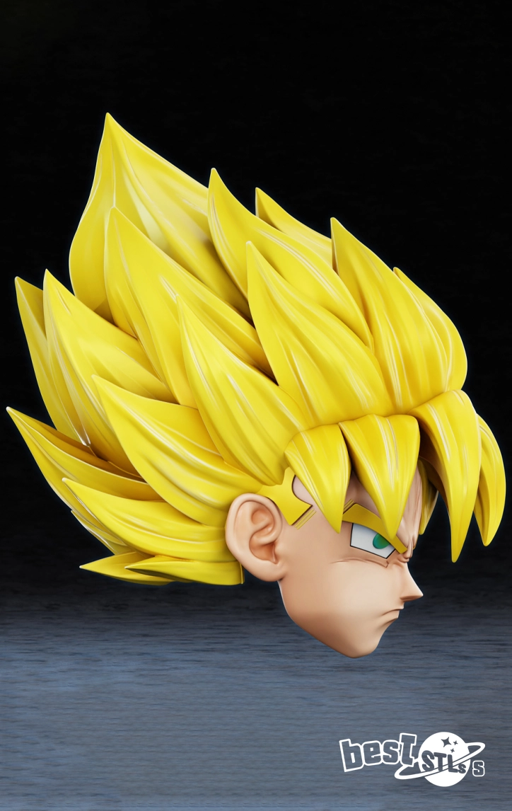 Goku SSJ Helmet STL