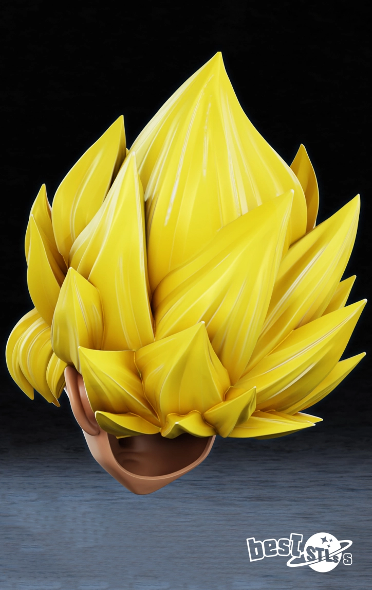 Goku SSJ Helmet STL