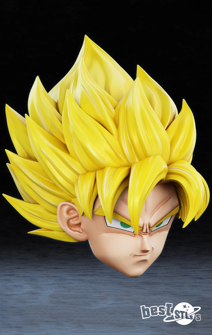 Goku SSJ Helmet STL