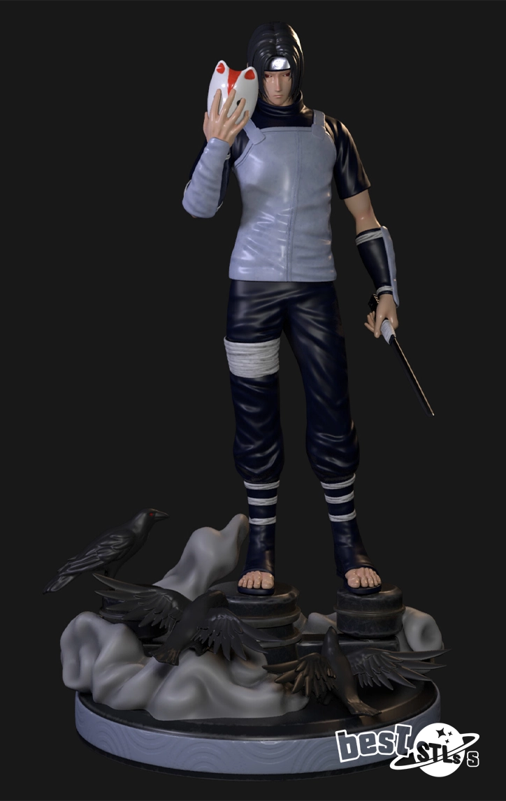 Itachi Uchiha Anbu STL Naruto 3D Print Model