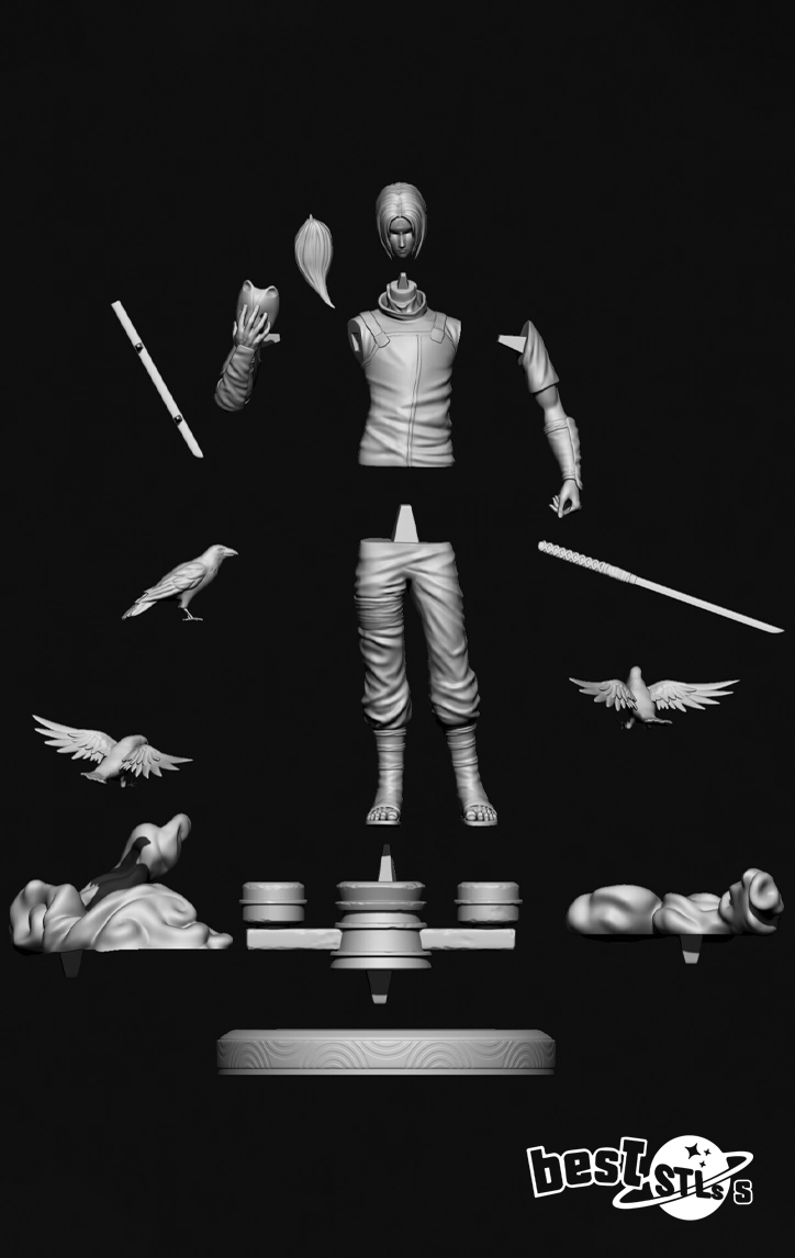 Itachi Uchiha Anbu STL – Naruto 3D Print Model