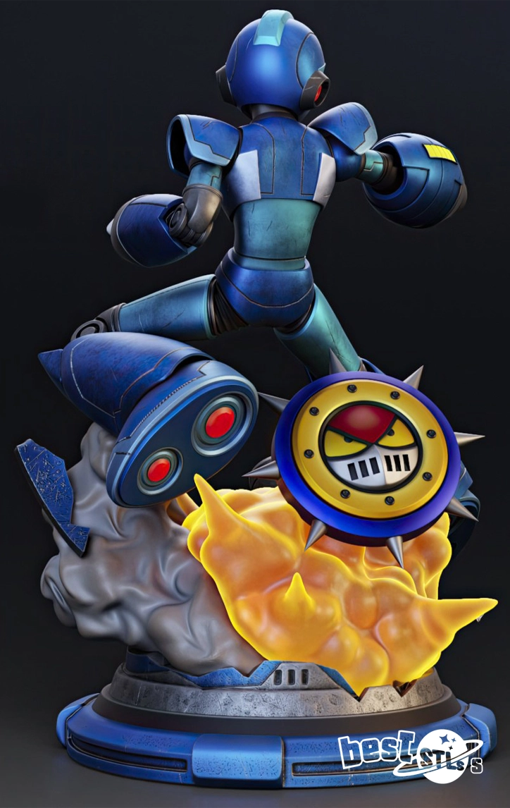 Mega Man X STL 3D Print Model Classic Video Game Hero Statue - Image 4