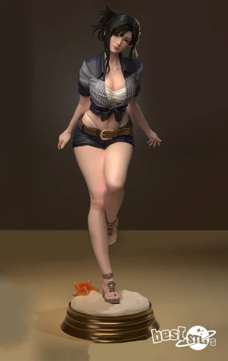 Tifa NSFW STL 3D Print Model Final Fantasy Figure for Collectors