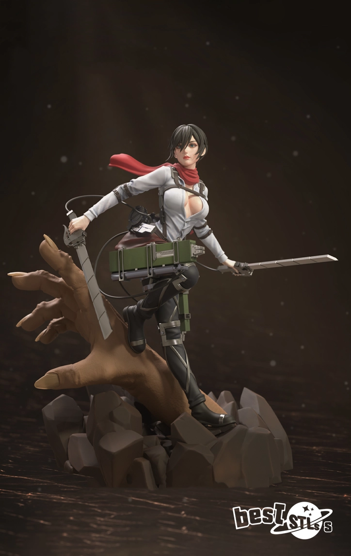 Mikasa Ackerman Attack on Titan STL 3D Print Model