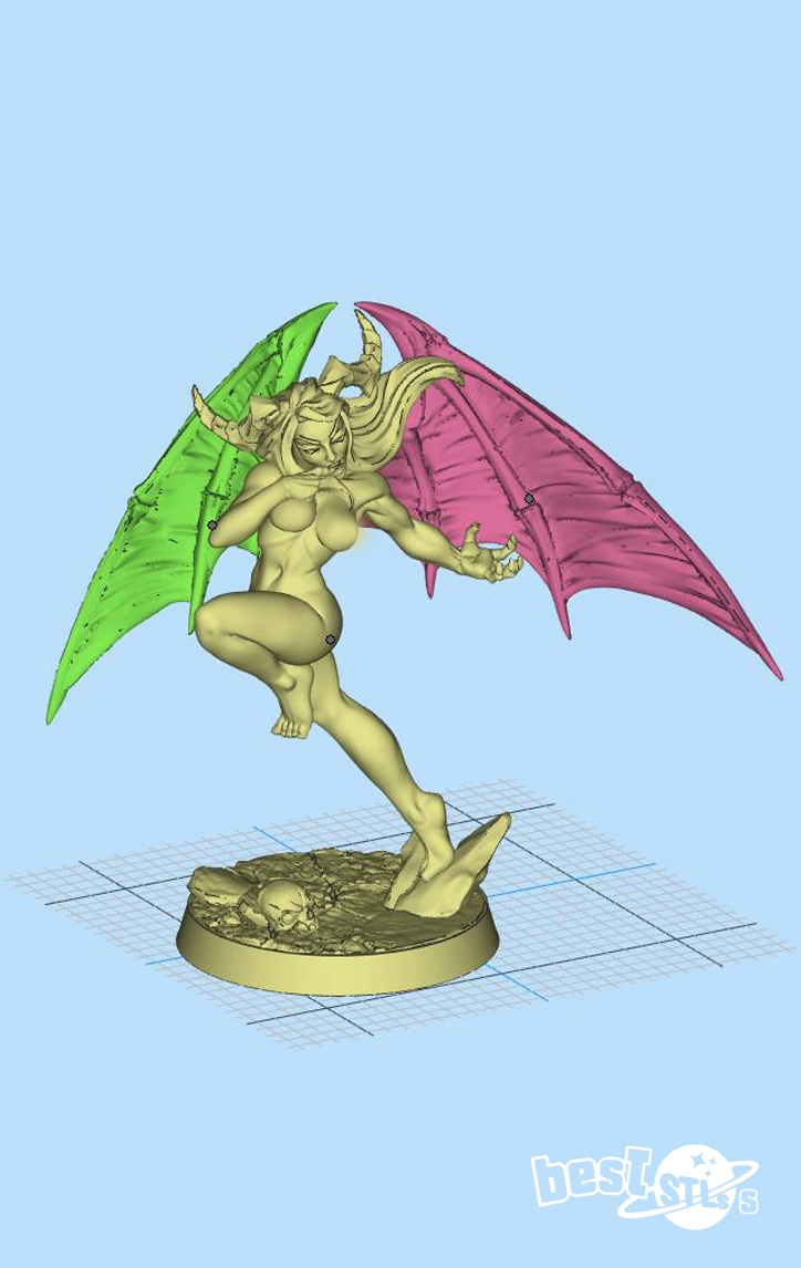 Aya Lust NSFW STL Premium Adult Stylized Demon Fantasy 3D Print Model - Image 3