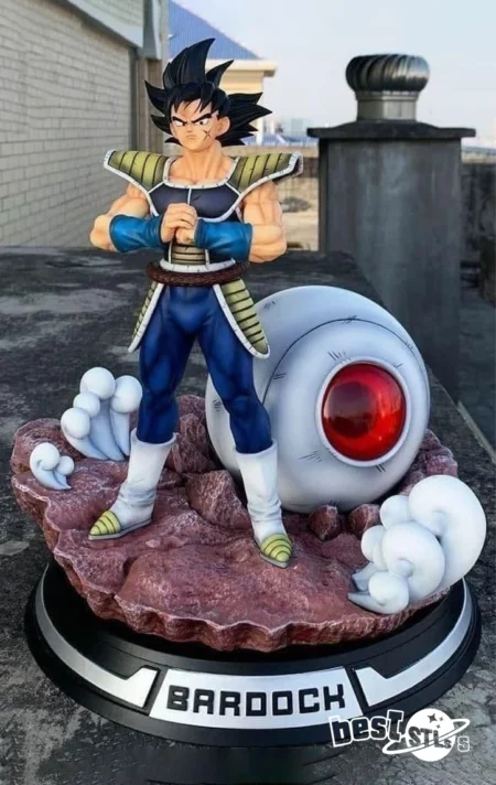 Bardock and Spaceship Dragon Ball STL  Premium Anime 3D Print Model