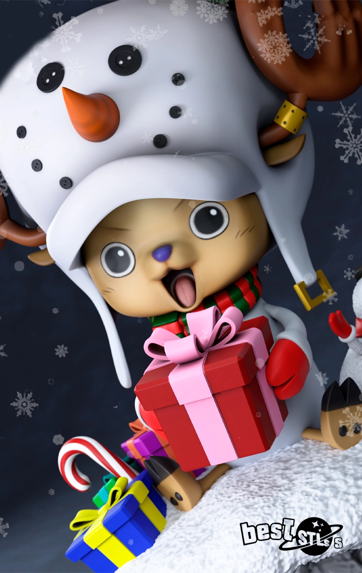 Christmas Chopper STL One Piece Festive Holiday 3D Print Model - Image 3