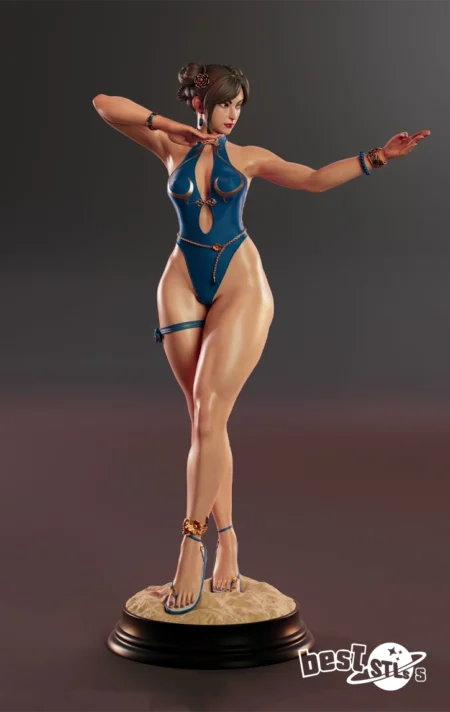 Chun-Li STL Premium Street Fighter 3D Print Model