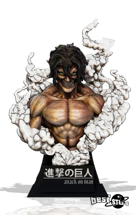 Eren Yeager Attack on Titan Bust STL