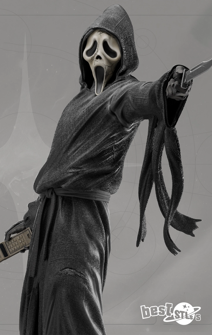 Ghostface STL Premium Horror Movie 3D Print Model