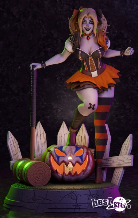 Harley Quinn Halloween STL