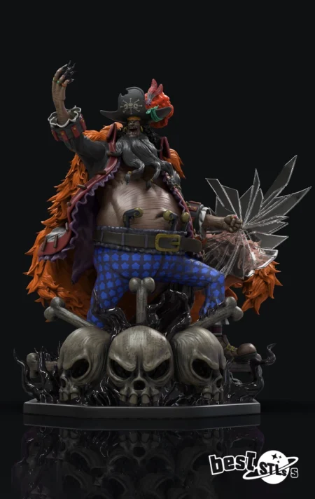 Marshall D Teach STL One Piece 3D Print Model for Anime Collectors