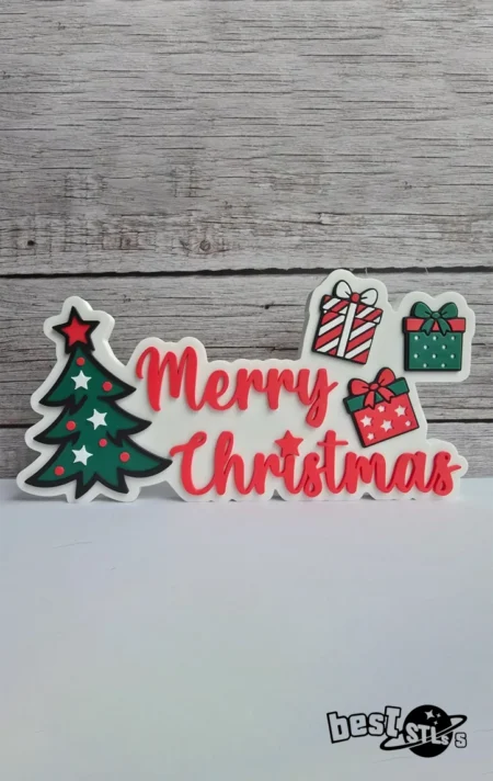 Merry Christmas Sign STL