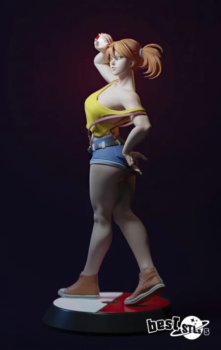 Misty Pokémon NSFW STL Premium Adult Stylized Anime 3D Print Model