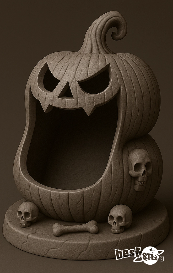 Pumpkin Treat Keeper Halloween Candy Bowl STL