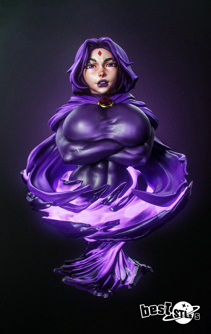 Raven Bust STL Dark Fantasy 3D Print Model