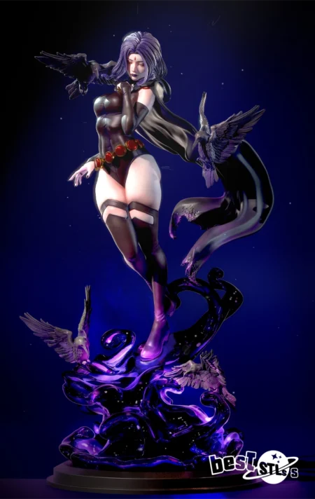 Raven NSFW STL DC Comics Premium Adult Stylized 3D Print Model