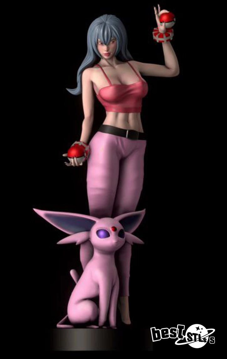 Sabrina Pokémon NSFW STL Premium Adult Anime Figurine