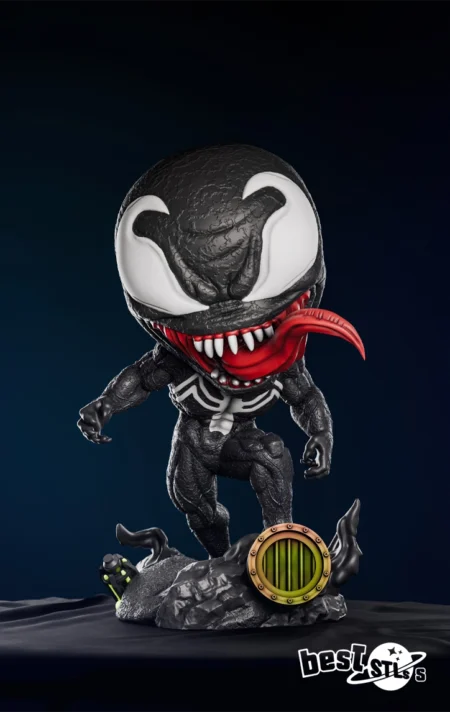 Venom Chibi STL Cute Dynamic Marvel-Inspired 3D Print Model