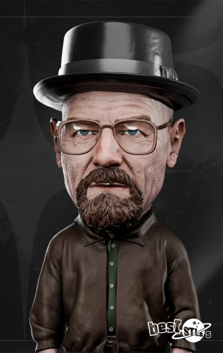 Walter White Chibi STL Breaking Bad Miniature 3D Print Model