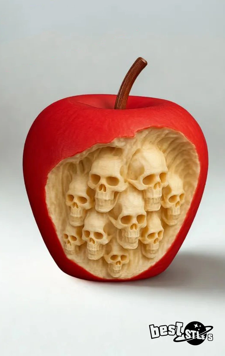 The Forbidden Apple Halloween STL Spooky Home Décor 3D Print File