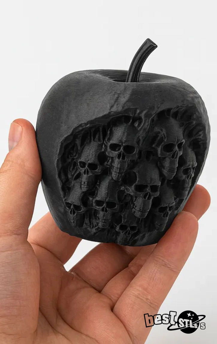 The Forbidden Apple Halloween STL Spooky Home Décor 3D Print File - Image 2