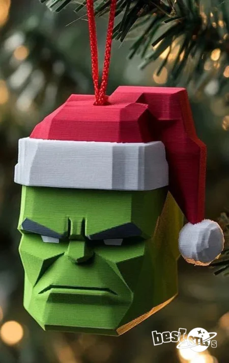 Hulk Christmas Tree Ornament STL