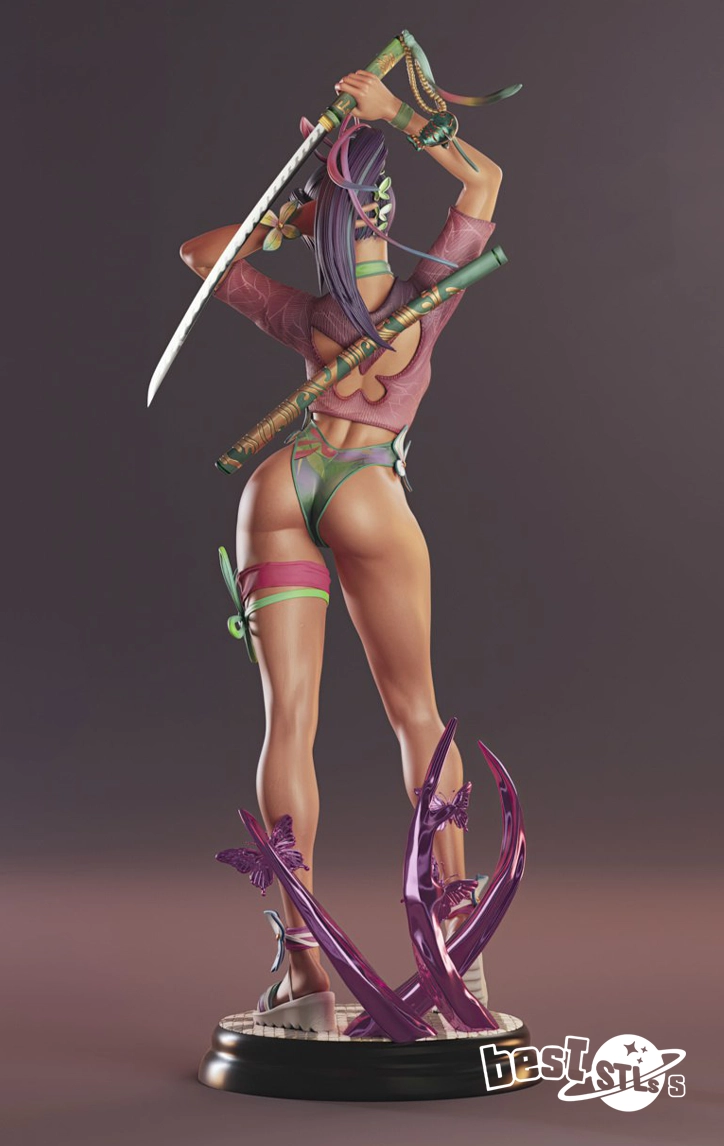 Psylocke X-Men STL 3D Print Model - Image 4