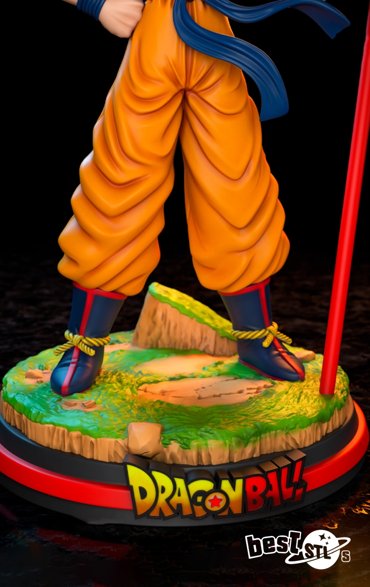 Young Goku STL 3D Print Model - Image 4