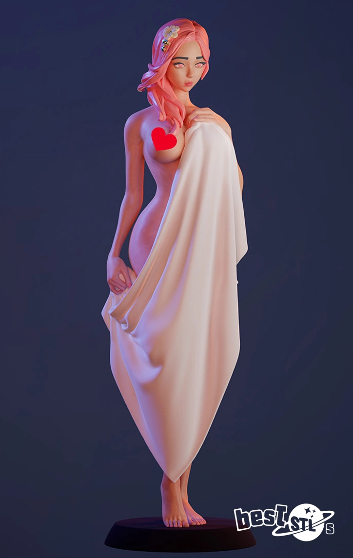 Cute Girls in Towels NSFW STL