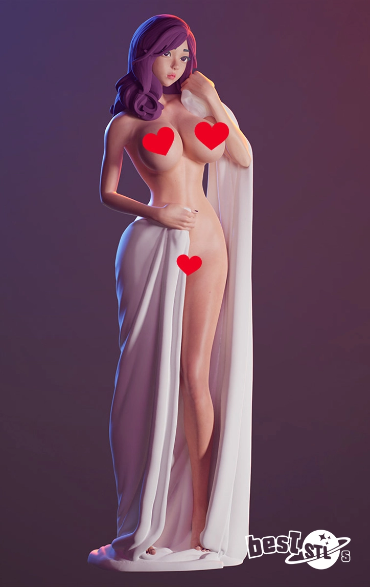 Cute Girls in Towels NSFW STL 3D Print Pack 5 - Image 4