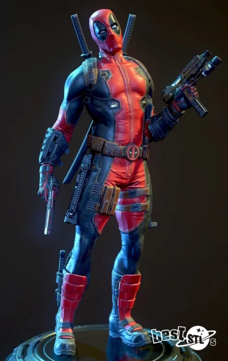 Deadpool STL 3D Print Model