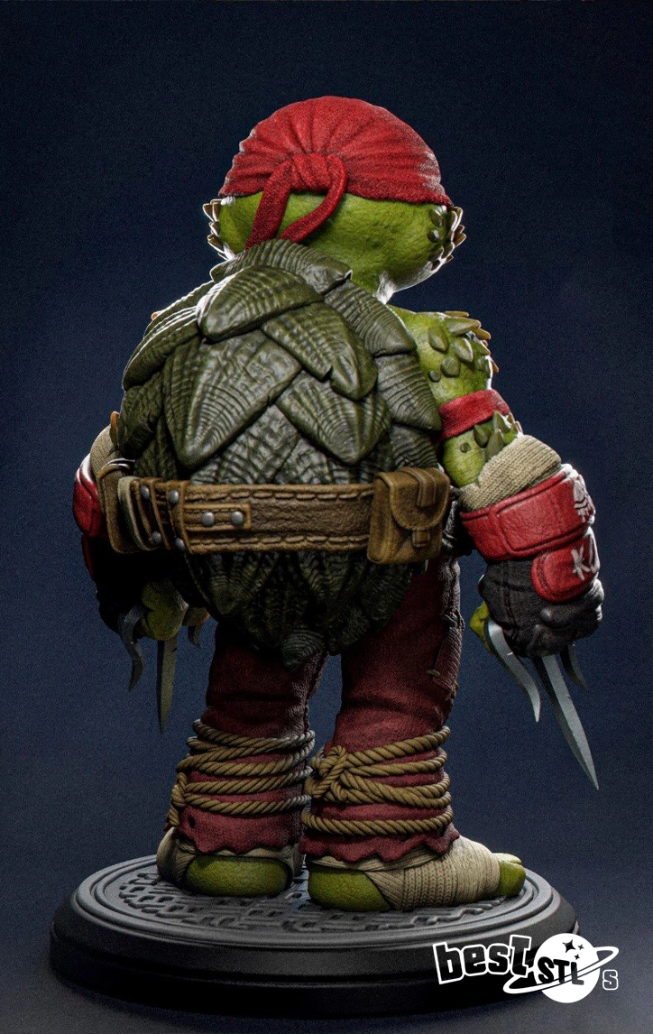 Raphael TMNT STL 3D Print Model - Image 4