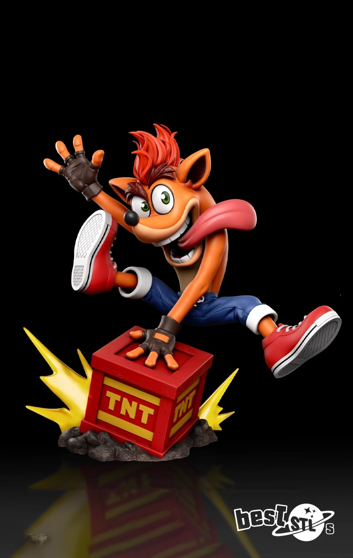 Crash Bandicoot 3D Print Figure
