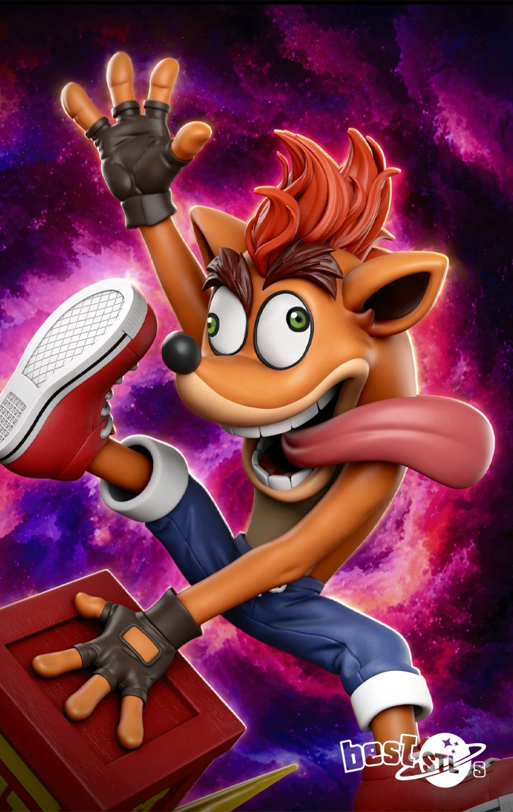 Crash Bandicoot 3D Print Figure